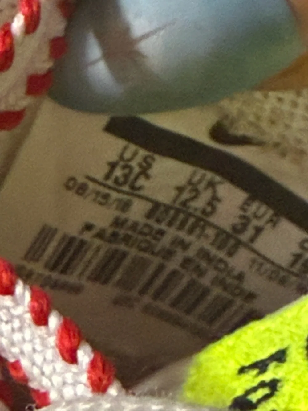 Nike Air Force 1 Low LV8 SPRB 'White Volt Orange Sz 13C unisex